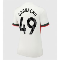 Stroje piłkarskie Chelsea Alejandro Garnacho #49 Koszulka Wyjazdowej dla damskie 2025-26 Krótki Rękaw